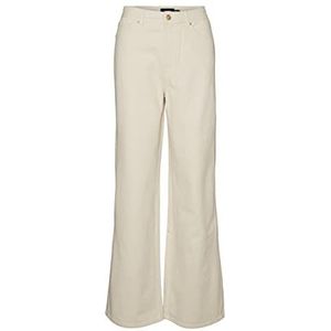 Vero Moda Vmkathy Shr Wide Wave jeans ecru damesbroek, ECRU