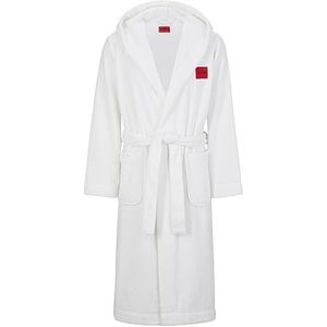 HUGO Terry Gown Hoodie DRESSING GOWN Heren (1 stuk), wit 100