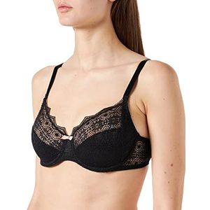 Passionata 7698 Georgië Damesbeha met volledige bedekking (1 stuk), zwart.