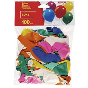Cofalu Kim'Play - Tafeldecoratie – 100 ballonnen Helium A Gonflerluxe, verschillende kleuren