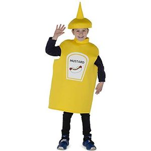Dress Up America Geel mosterdfleskostuum voor kinderen, kostuums voor heren, Veelkleurig (meerkleurig 786138801480)