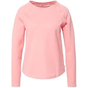 TOM TAILOR Denim Dames shirt met lange mouwen met knoop, 15121 - Peach Pink, XXL, 15121 - Peach Pink
