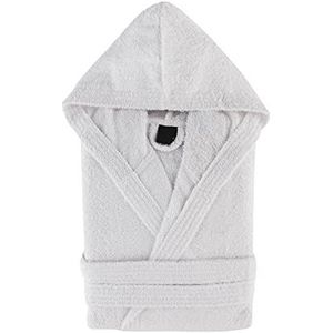 Top Towels, Unisex badjas voor heren of dames, 100% katoen, 500 g/m², mondjas wit, XL, 2450004, Wit.