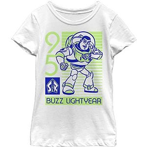 Disney Pixar Toy Story Space Ace Girls T-shirt met korte mouwen wit, Wit