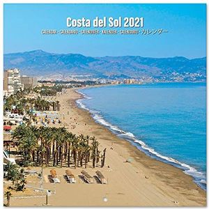 Costa Del Sol Wandkalender 2021, 30 x 30 cm (16 maanden), familiekalender 2021