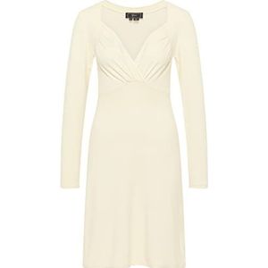 LYNNEA Robe en tricot pour femme 11019458-LY02, blanc laine, taille XL/XXL, Robe en tricot, XL-XXL