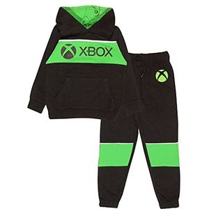 X-Box Tekstlogo meisjes hoodie en joggers set zwart 11-12 jaar, zwart.