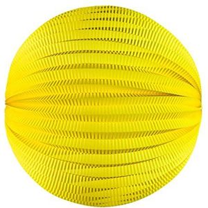 Party Pro Lampion, rond, papier, 60 g, geel, 30 x 30 x 30 cm, 50215L