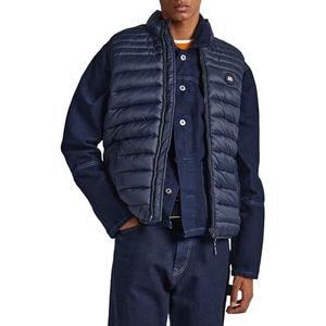 Pepe Jeans Ball Gillet donsjack zonder mouwen voor heren, Blauw (Dulwich).