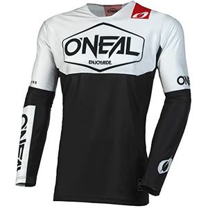 O'NEAL Mayhem Youth HEXX V.23 Motorcrossshirt met lange mouwen | MX Enduro DH FR Downhill Freeride | atletische pasvorm, sneldrogend, mouwloos, zwart/wit