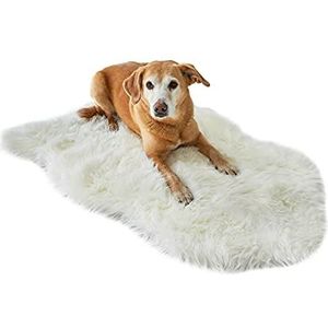 Pets Club Huisdierenmat, wasbaar, gevoerd, voor honden en katten, 2 maten (wit, 50 x 80 cm)