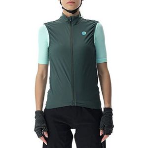 UYN Ultralight Wind Dames vest, Donker woud / zwart