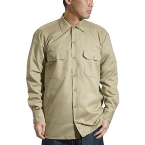 Dickies - Herenhemd met lange mouwen, Beige (Khaki)