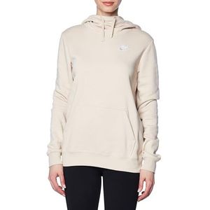 Nike DQ5415-126 W NSW Club FLC FNL Hoodie STD Sweatshirt Dames SANDDRIFT/Wit Maat S