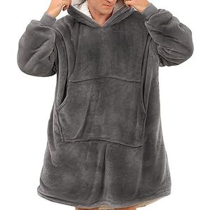 Little Hand Sweatshirt met capuchon, fleece, deken, trui, sweatshirt, sweatshirt, uniseks, Donkergrijs