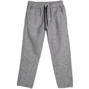 Koton Linen Broeken Drawstring Zakken Relax Cut Jongensbroek, Marineblauw 730