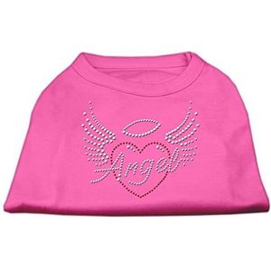 Mirage Angel Heart hondenhemd, met strass-steentjes, maat S, hot pink