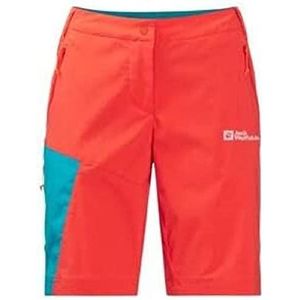 Jack Wolfskin Glastal Wandelbroek voor dames, tango oranje