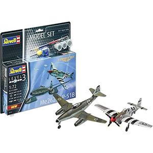 Revell 63711 modelleerset model Me262 & P-5 voor beginners met ongeverfde basisaccessoires