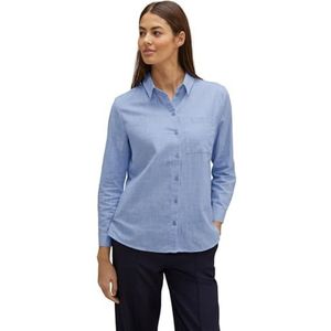 Street One A344379 Chambray dameshemd, Origineel blauw