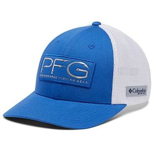 Columbia Pfg PFG Mesh Haken Balpet met Mesh Haak Bal Cap Unisex, Helderblauw/zilver