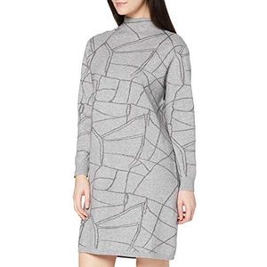 APART Fashion dames pailletten cocktailjurk, Lichtgrijs