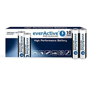 everActive 200 stuks AAA Alkaline Pro LR03 R03 1,5 V High Power batterijen 10 jaar levensduur