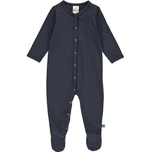 Fred's World by Green Cotton Alfa Bodysuit with Feet slaapzak voor baby's en peuters, voor jongens, Nacht Blauw
