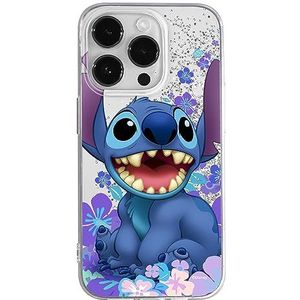 ERT GROUP Telefoonhoes voor Apple iPhone 14 Pro, origineel en officieel gelicentieerd Disney-motief Stitch 001, met glitteroverloop-effect