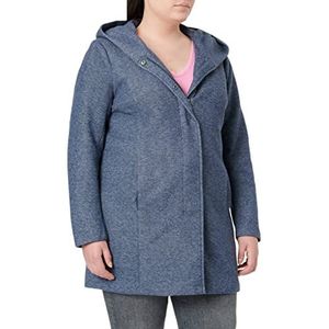 ONLY CARMAKOMA CARSEDONA Light Coat OTW Noos Jas, Marineblauw, L Dames, Marineblauw, L, Navy Blauw