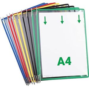 Tarifold 114009 PVC-hoesjes, A4, 10 stuks, verschillende kleuren