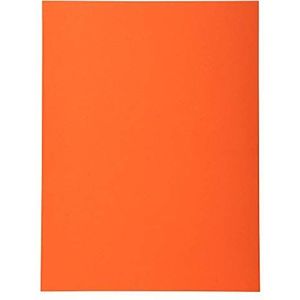 Exacompta - Ref. 420007E, pak van 100 Forever® semi-rigide mappen van 170 g/m2, 100% gerecyclede en Blue Angel-gecertificeerde mappen, afmetingen 24 x 32 cm voor A4-formaat, oranje kleur