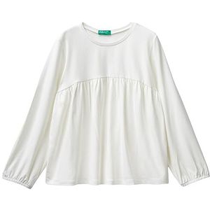 United Colors of Benetton T-shirt pour filles et filles, Blanc crème 074, 160