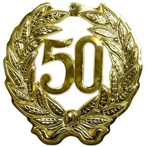 Folat 21491 Deurbordje 3D voor 50e verjaardag, trouwdag, goud