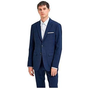 Selected Homme Slhslim-Oasis Blz Noos Veste de costume en lin pour homme, bleu marine, 54