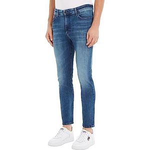 Tommy Jeans Simon Skny Dyjmb heren jeans, Dynamic Jacob Mid stretch blauw, 34 W/34 L, Dynamic Jacob Mid Stretch Blauw