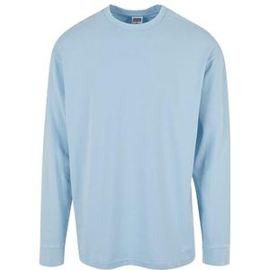 Urban Classics Heavy Boxy Acid Wash Longsleeve T-shirt voor heren, Balticblue