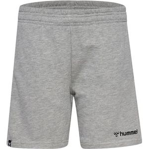 Hummel HmlGO Bermuda shorts voor kinderen, katoen, grijs melange 2006, 176