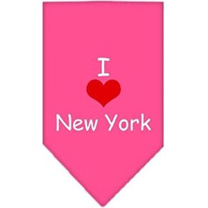 Mirage I Heart New York halsdoek, met zeefdruk, maat L, roze