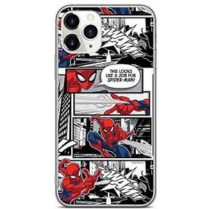 Originele licentiehoes van Marvel Spider-Man voor iPhone 11 Pro Max, TPU-kunststof hoes, beschermt tegen stoten en krassen