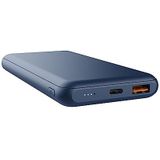 Trust Redoh Externe accu, 10.000 mAh, snel opladen, 20 W, PD 18 W, USB-C, QC 3.0 USB, 50% gerecyclede kunststof, kabel inbegrepen, powerbank oplader iPhone, iPad, Samsung, Xiaomi, tablet - blauw