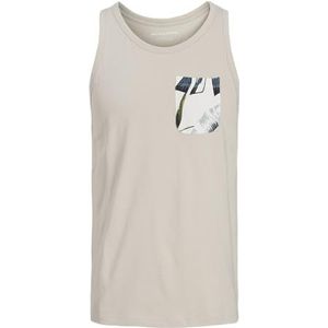 JACK & JONES Jjhawaii Pocket Tanktop Sl Jnr Jjhawaii Pocket Tanktop Sl Jnr Heren (1 stuk), Lichtbeige, 152