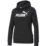 PUMA Ess Logo Fl capuchontrui voor dames, Puma - Zwart