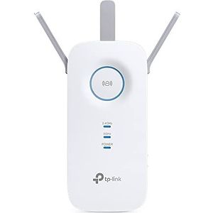 TP-Link Wifi Mesh Repeater (RE550), wifi-versterker AC1900, krachtige wifi-repeater dekt tot 150 m², wifi-extender met Gigabit poort, compatibel met alle internetboxen