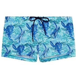 HOM Boxer de Bain TARTANE, Blue Print, S