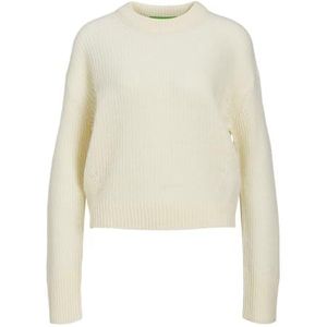 Jack & Jones JXEMER Pull en tricot pour femme, Blanc cassé, S