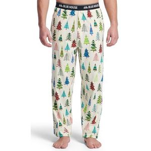 Little Blue House Jersey Pants Pyjama Bottoms Herenpyjamabroek (1 stuk), Kerstboom