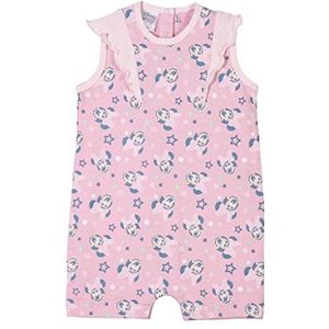 CERDÁ LIFE'S LITTLE MOMENTS Minnie Mouse Babymeisjesdragerkleding, katoen, 100% gemaakt | Rompertje met korte mouwen officieel gelicentieerd product, roze, normaal, roze, Eén maat, Roze