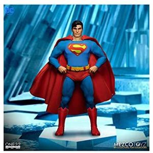 Superman One: 12 DC Comics actiefiguur, Man of Steel Gedetailleerd actiefiguur van kunststof. Fabrikant: MEZCO.