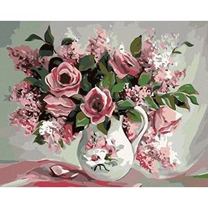 ZUTY 1378240 Schilderen op nummer, rozen, sering, 40 x 50 cm, zonder lijst